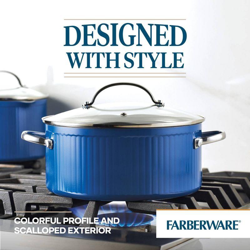 Farberware Farberware Style Nonstick Cookware Pots And Pans Set, Includes Kitchen Cooking Utensils, 10 Piece