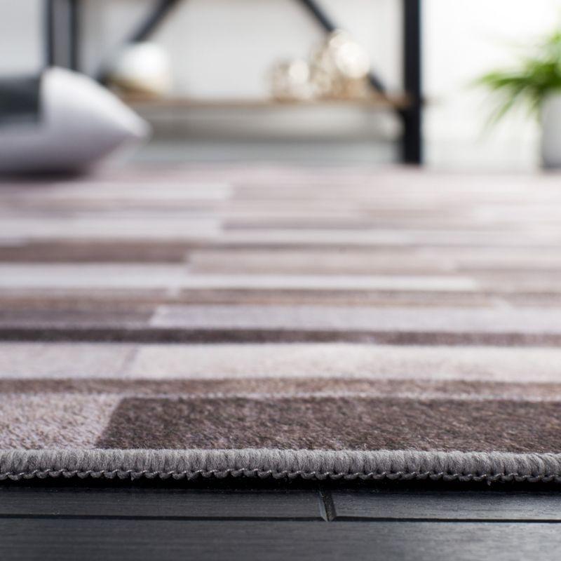 Faux Hide FAH542 Power Loomed Machine Washable Area Rug - Ivory/Grey - 5'x8' - Safavieh.