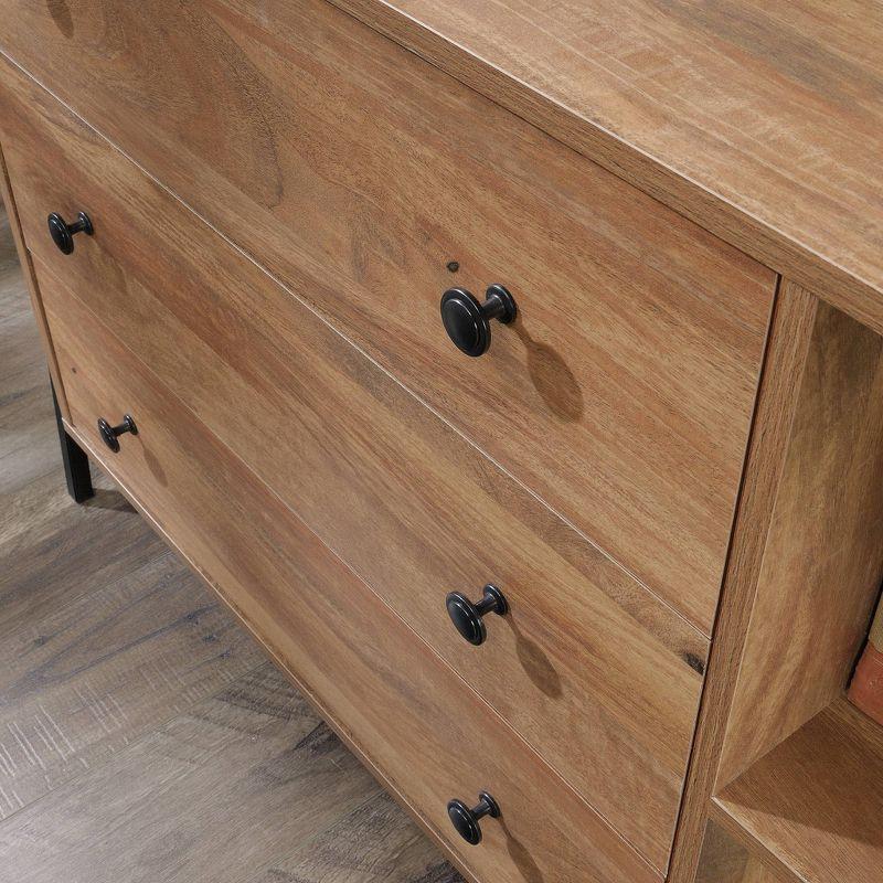 North Avenue 3 Drawer Horizontal Chest Sindoori Mango - Sauder: Modern Storage for Adult Bedroom, Metal Frame