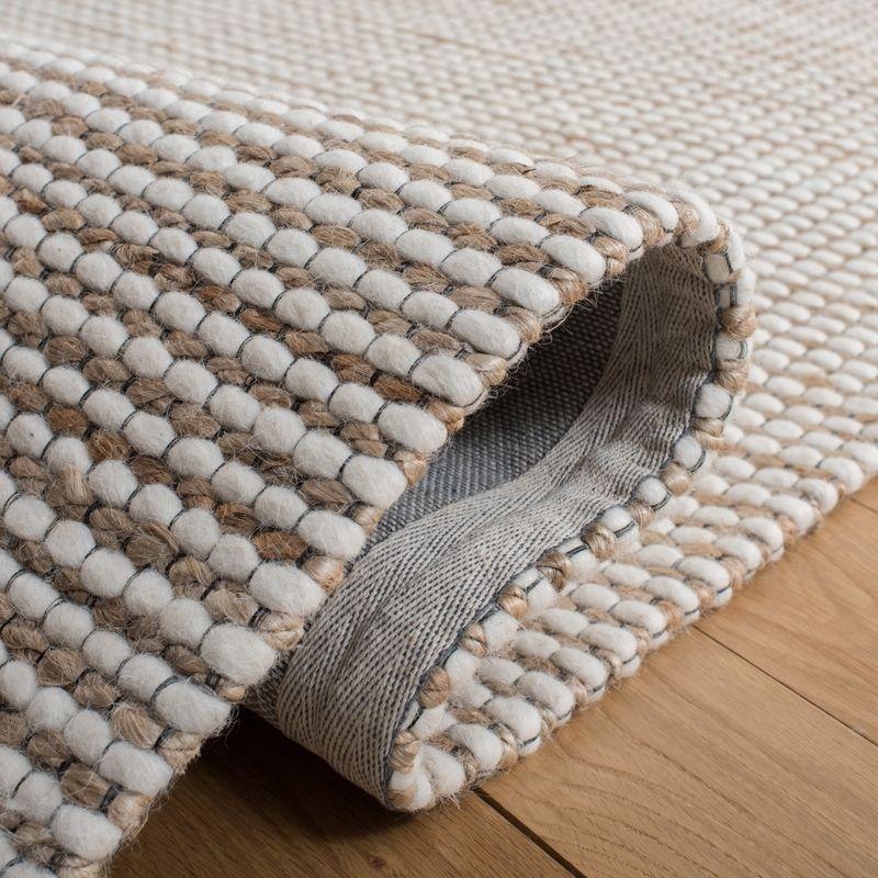 Natural Ivory Hand Tufted Wool Runner Rug