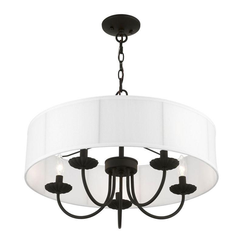 Livex Lighting Brookdale 5 - Light Pendant in  Black