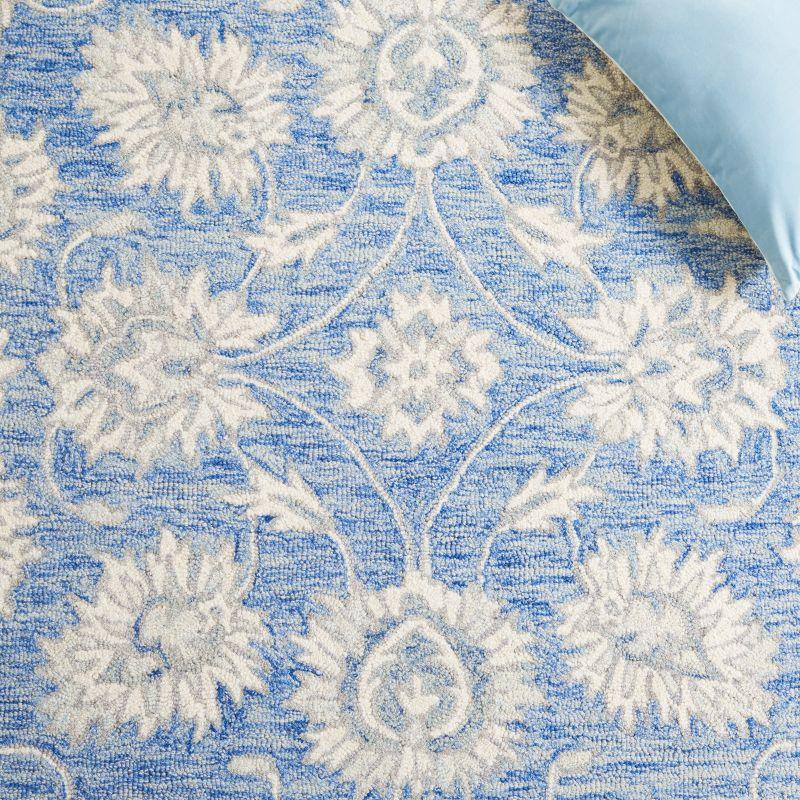 Micro-Loop MLP536 Hand Tufted Indoor Area Rug - Blue/Ivory - 9'x12' - Safavieh