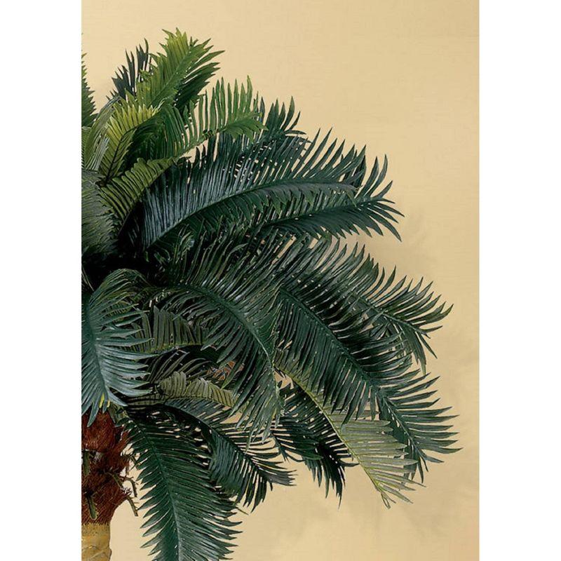 Nearly Natural Sago Palm Silk Tree (6'): Indoor Faux Plant, Full Shape, Wicker Pot, Unlit