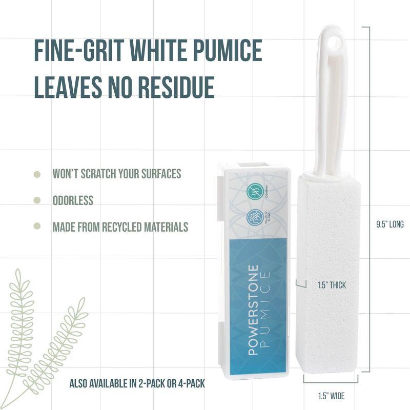 Powerstone Pumice Stone Toilet Bowl Cleaner with Handle (1-pack) - A Reliable and Harmless Solution for Cleaning