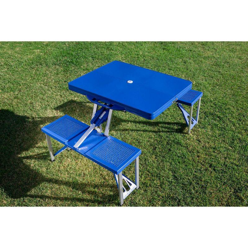 Oniva Rectangle Portable Dining Table with Seats - Royal Blue