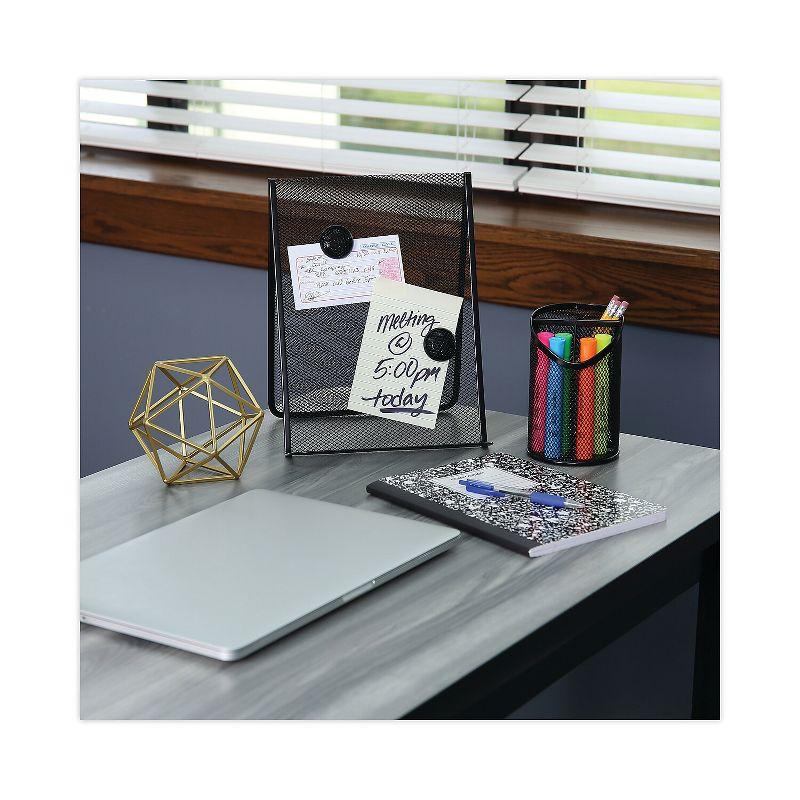 Black Metal Mesh Free Standing Document Holder