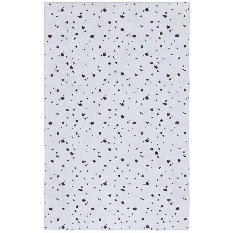 Faux Hide FAH502 Power Loomed Machine Washable Area Rug - Ivory/Black - 5'x8' - Safavieh.