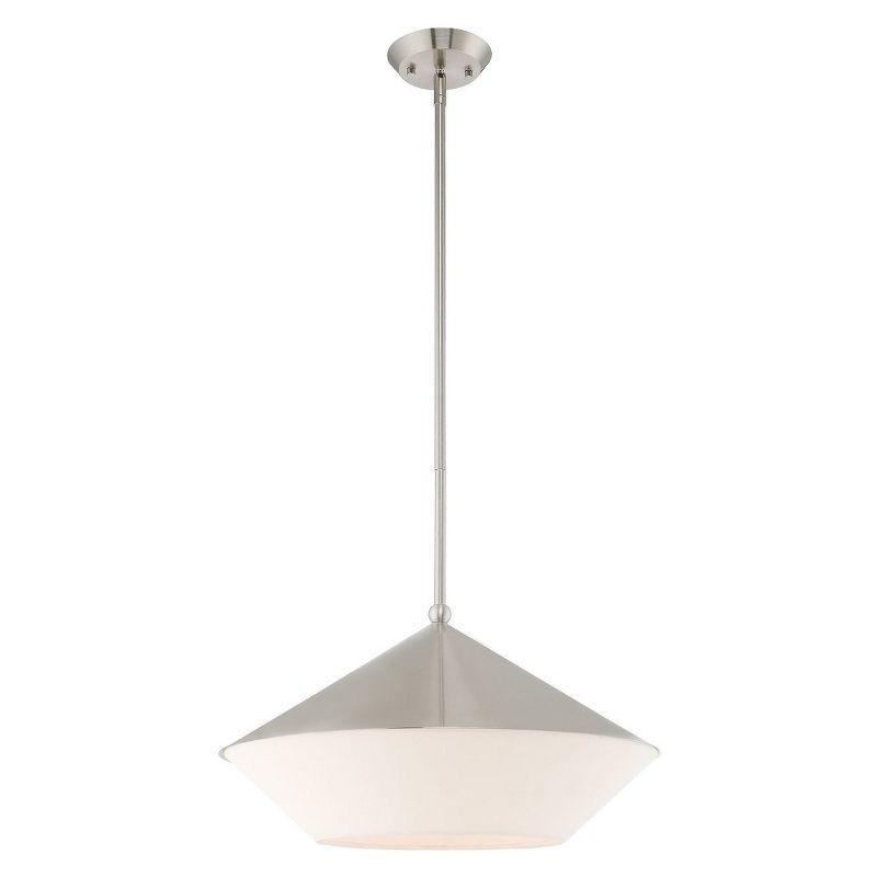 Livex Lighting Stockholm 1 - Light Pendant in  Brushed Nickel