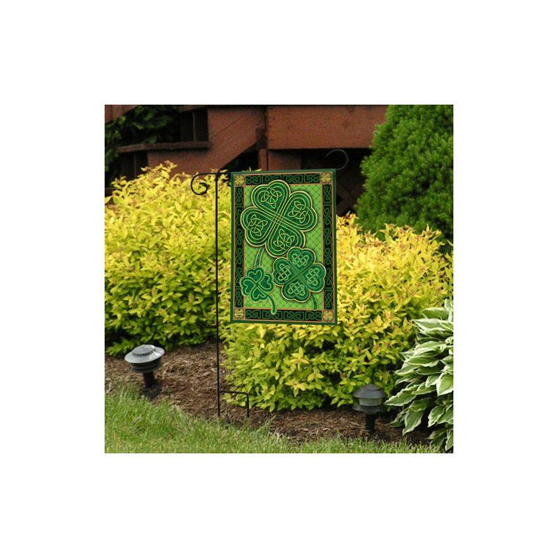 Celtic Shamrocks St. Patrick's Day Polyester Garden Flag