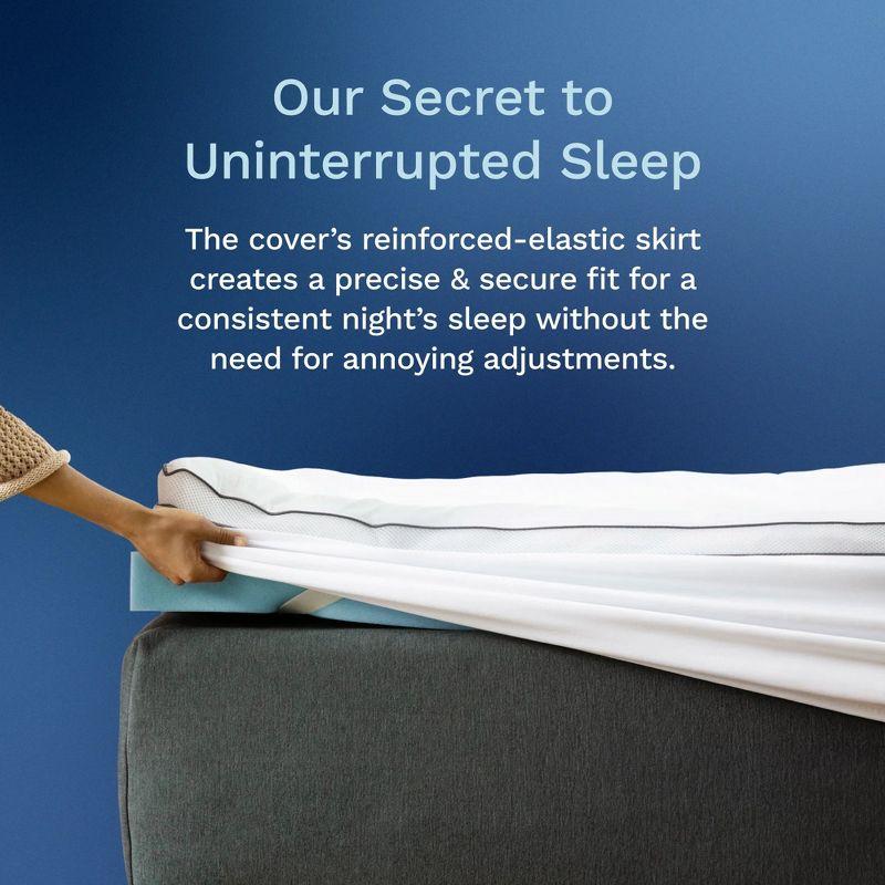Mattress Topper - 4 Inch - CertiPUR-US Certified Gel Memory Foam - Hybrid Lux Dual Layer by Viscosoft  Twin XL