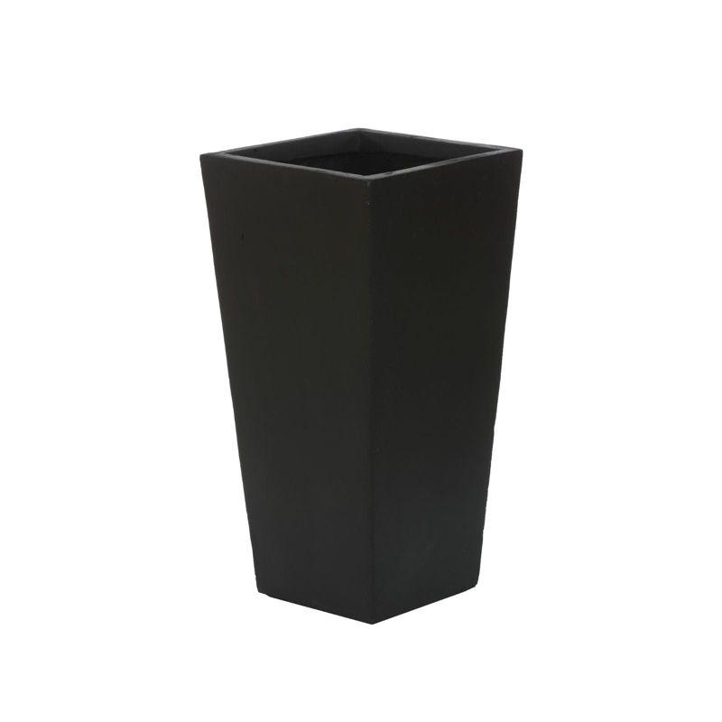 LuxenHome Square Tapered 24.2" Tall Planter Gray