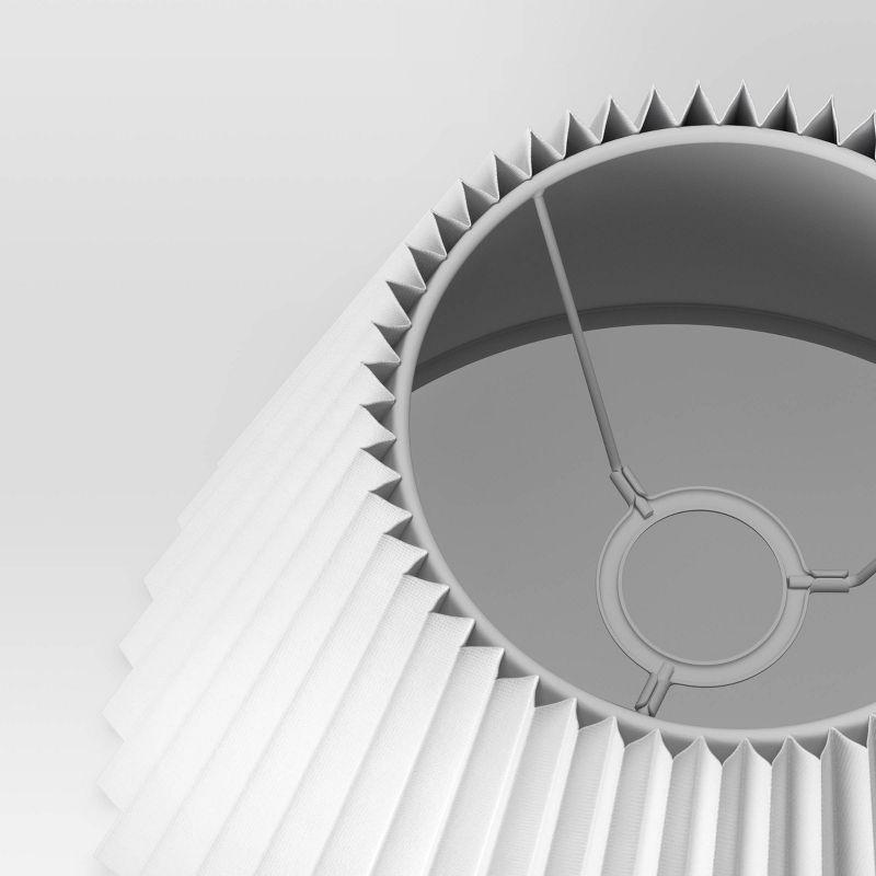 Small Pleated Lamp Shade White - Threshold™: Empire Shape, Cotton/Nylon, 7" H