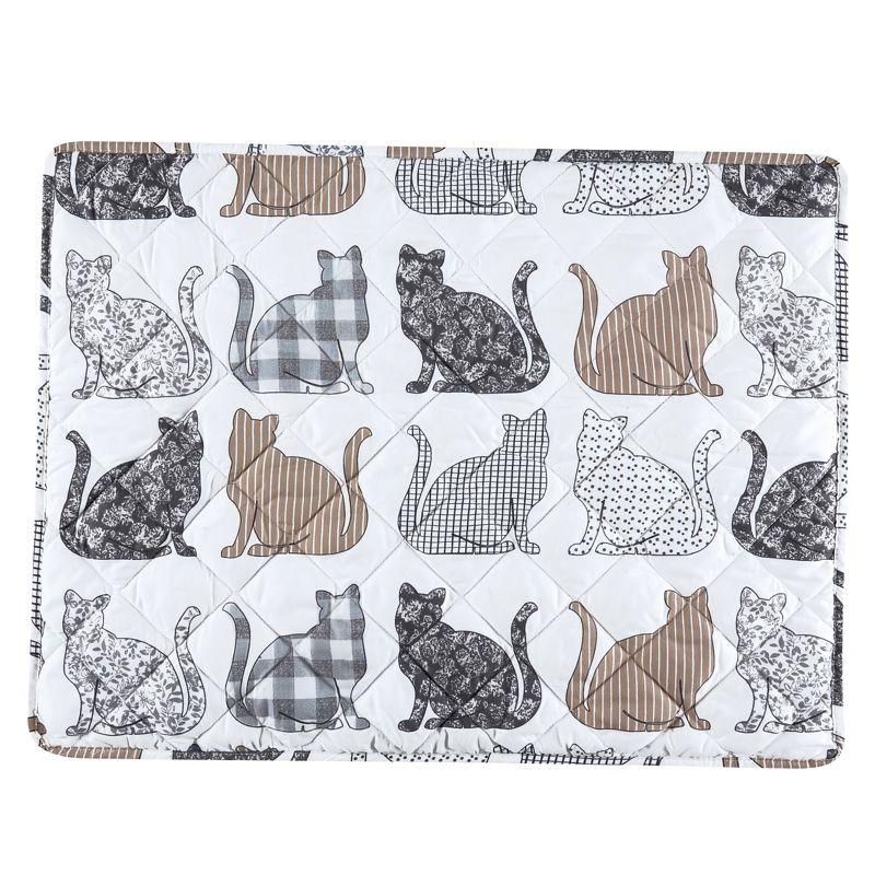 Collections Etc Nala Cat Patterned Pillow Sham Set 26" x 20" x 0.25" Unisex