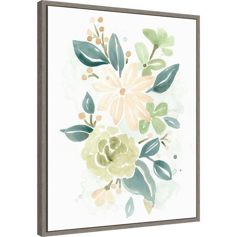 Amanti Art Spring Greens II by June Erica Vess Canvas Wall Art Print Framed 23 x 28-in.