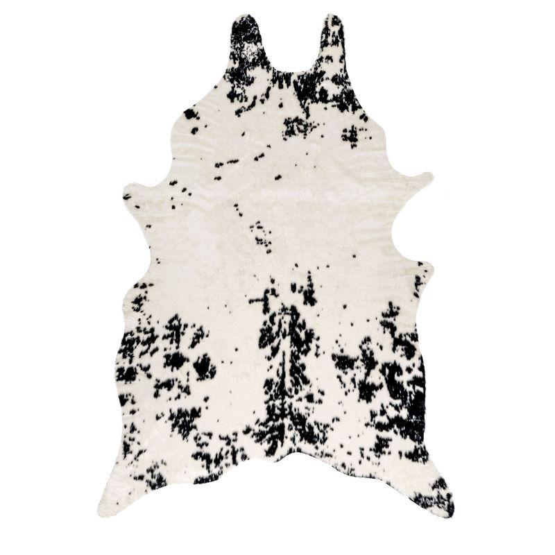 Nuloom Marcia Machine Washable Faux Cowhide Area Rug