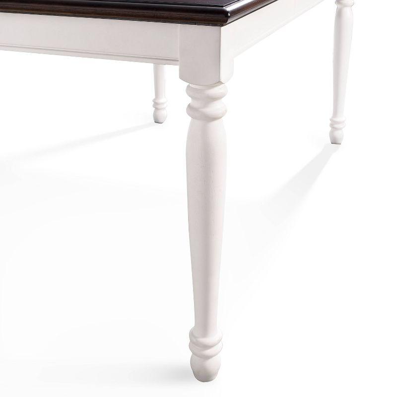 Shelby Dining Table White - Crosley: Traditional Farmhouse Style, Seats 6, Hardwood Frame, Non-Extendable