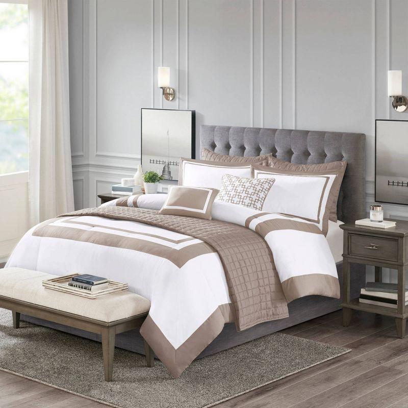 Heritage Luxurious 8 Piece Comforter and Quilt Set Collection