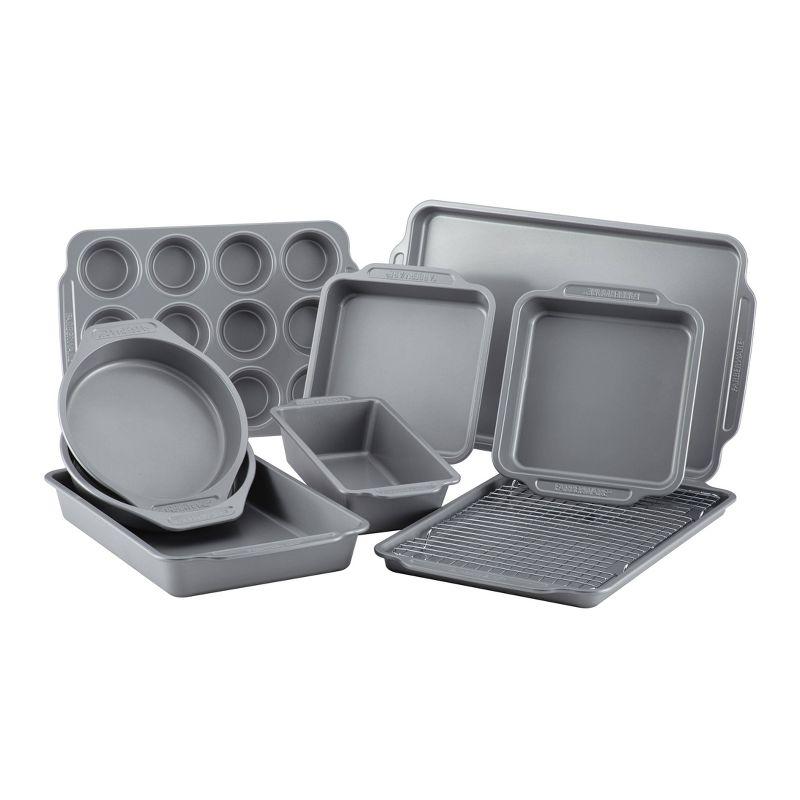 Farberware 10pc Nonstick Bakeware Set Gray