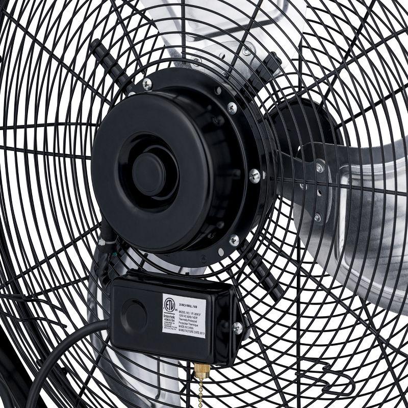Newair Newair 20" High Velocity Wall Mount Fan, Heavy Duty Waterproof Outdoor Fan, Adjustable Tilt and 3 Speeds up to 4650 CFM, Pull Chain Switch