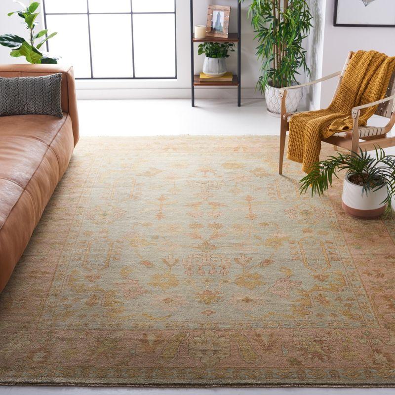 Oushak Hand Knotted Wool Oriental Rug