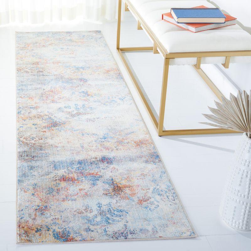 Vintage Persian VTP420 Power Loomed Indoor Runner Rug - Blue/Beige - 2'2"x8' - Safavieh