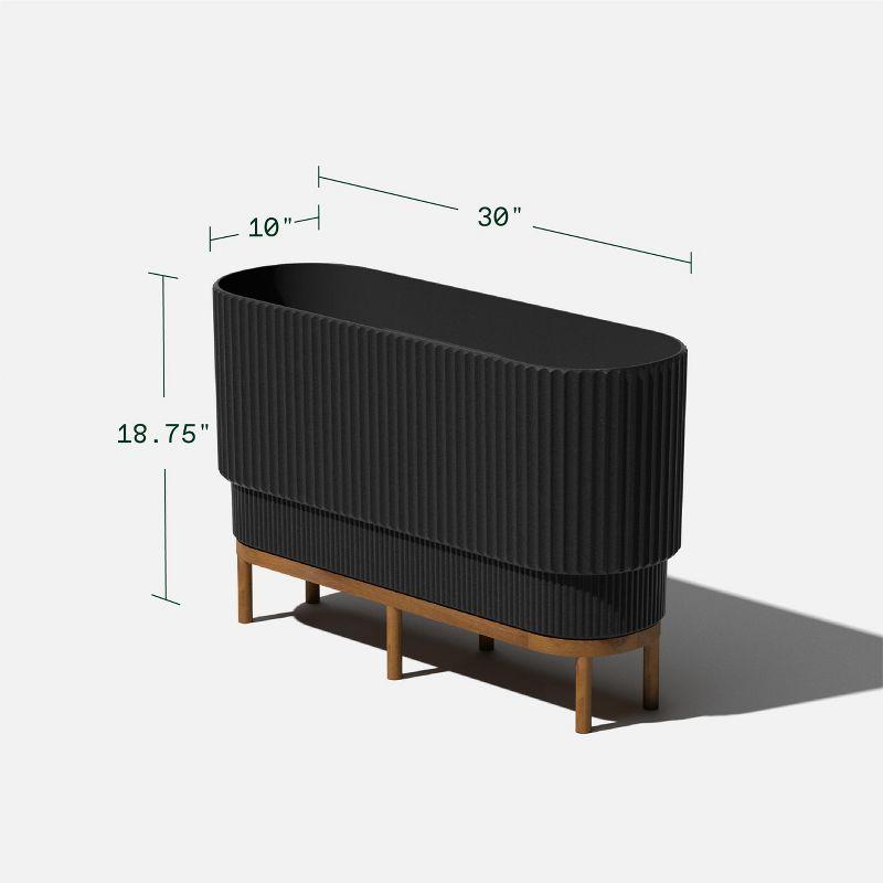 Veradek Demi Series Raised Demi Long Planter with Stand