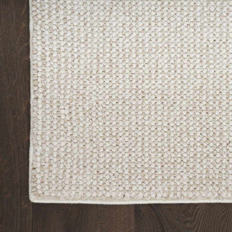 Nourison Textured Home Modern Indoor Rug Ivory Beige 3'11" x 5'11"