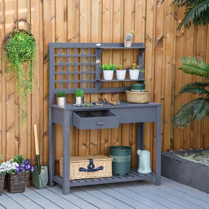 Laurel Foundry Modern Farmhouse® Trott Fir Wood Potting Bench