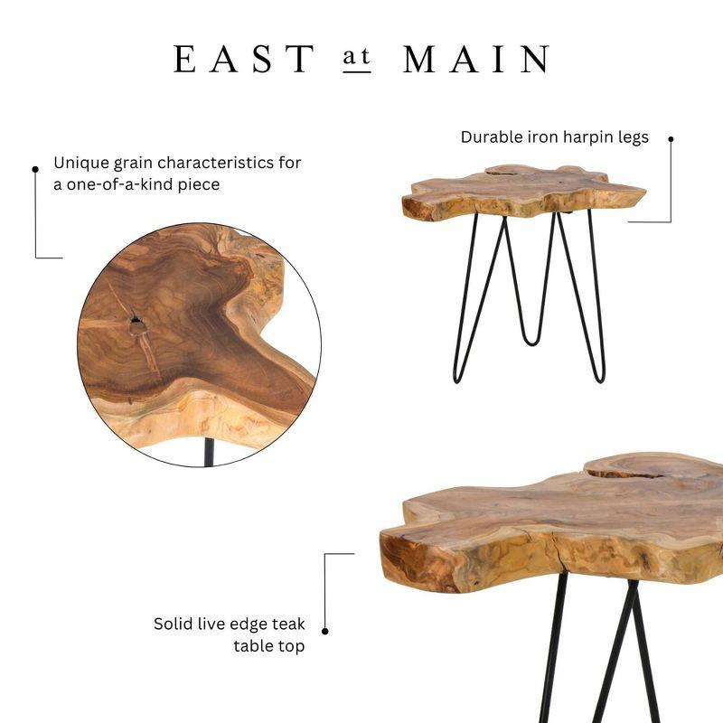 East at Main Natura Life Edge Side Table Brown