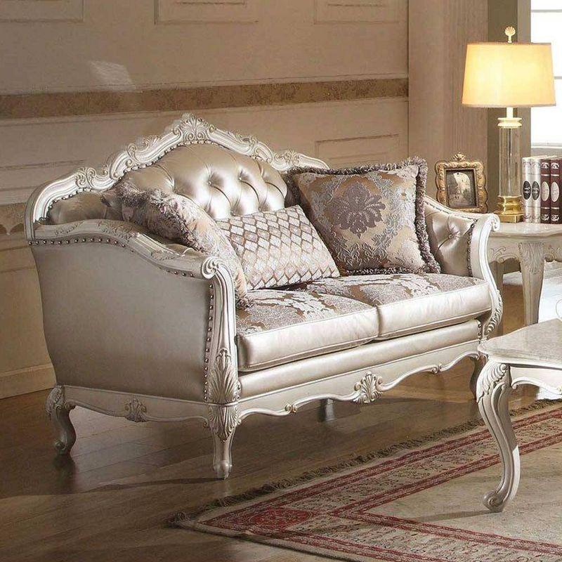 Andrew Home Studio Stella II 63'' Faux Leather Loveseat