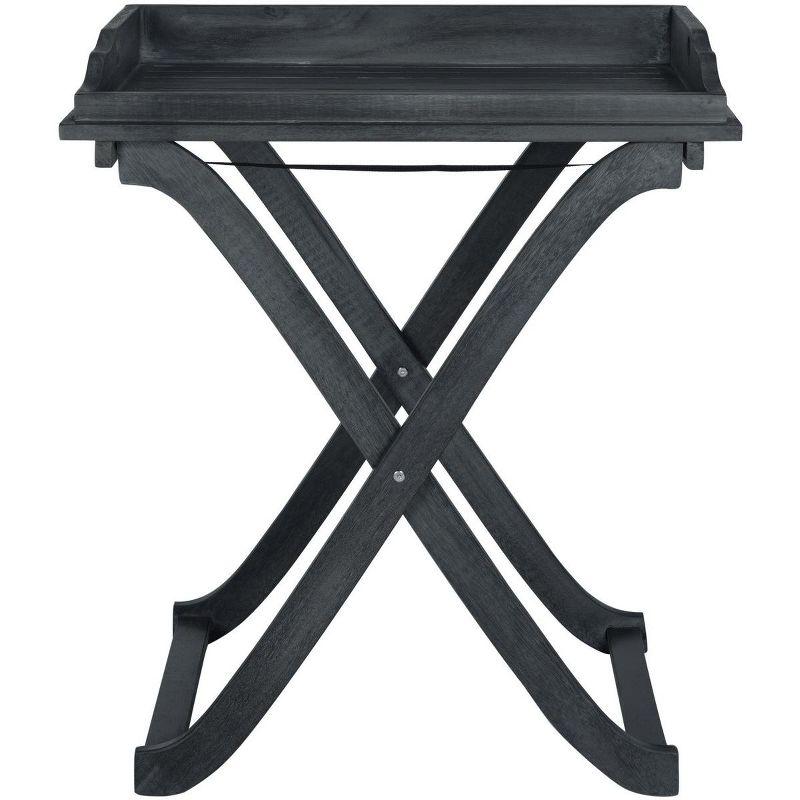 Covina Tray Table - Indoor/Outdoor - PAT6716 - Dark Slate Gray - Safavieh