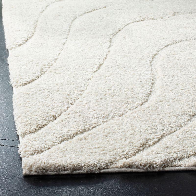 Florida Shag SG472 Power Loomed Indoor Runner Rug - Light Blue/Blue - 2'3"x9' - Safavieh
