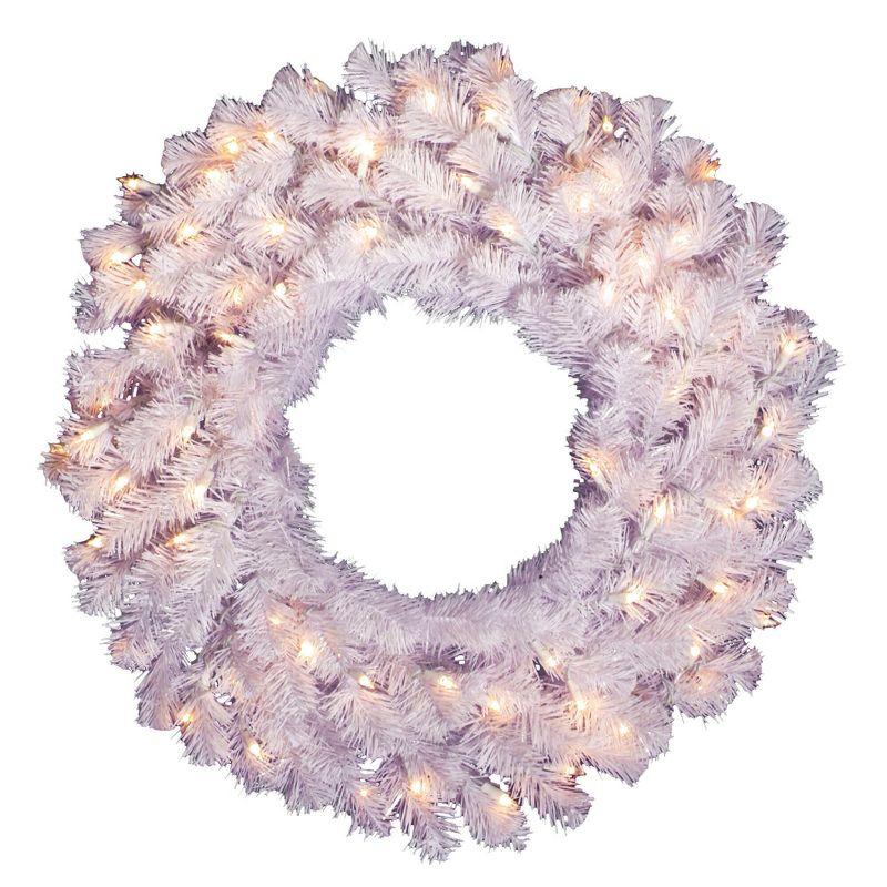 Vickerman Vickerman Artificial Crystal White Wreath
