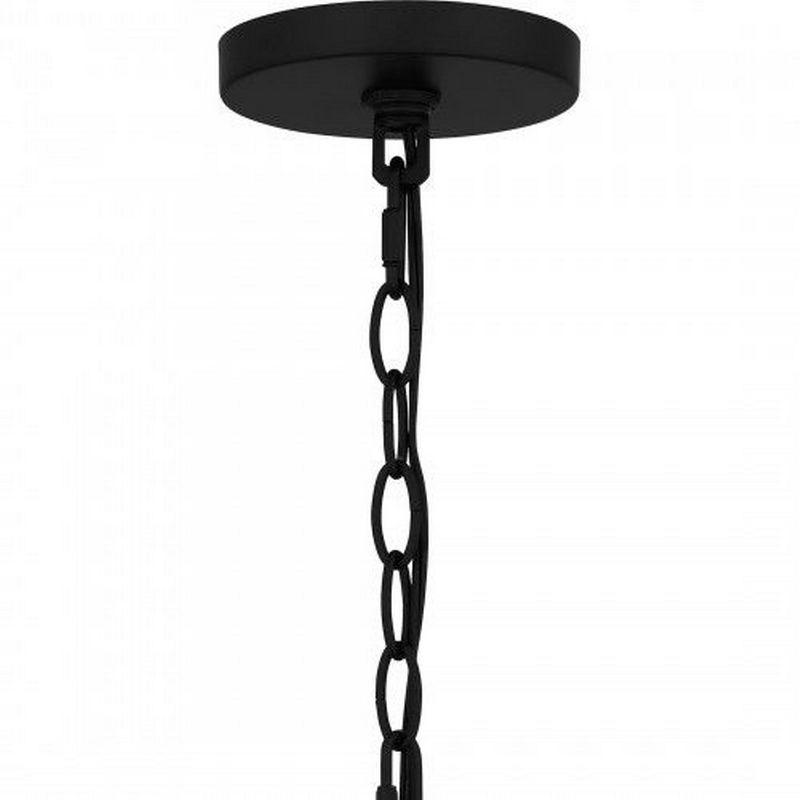 Buckley Matte Black Outdoor Hanging Lantern with Clear Glass