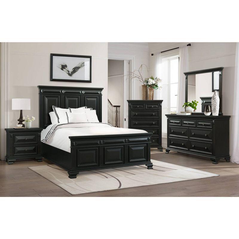 Trent 6 Drawer Chest Black - Picket House Furnishings