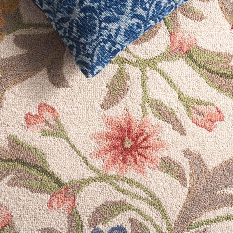 Safavieh Hand Hooked Wool Floral Rug | Wayfair