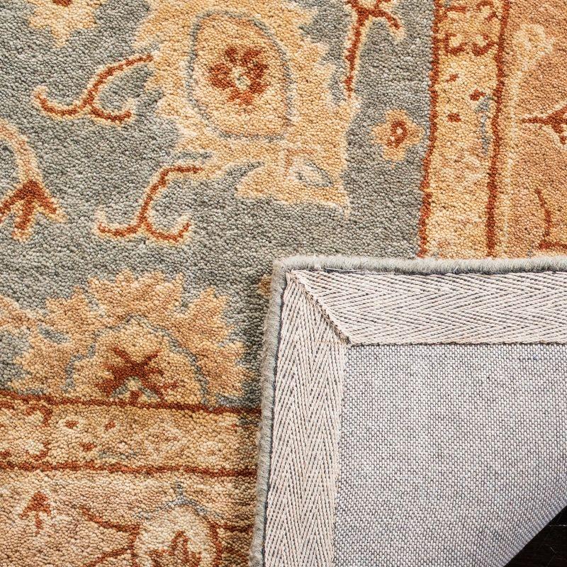 Antiquity AT61 Hand Tufted Indoor Area Rug - Blue/Beige - 5'x8' - Safavieh