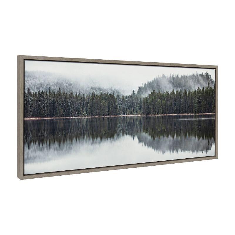 18" x 40" Sylvie Still Reflection Framed Canvas by F2 Images - Kate & Laurel All Things Decor