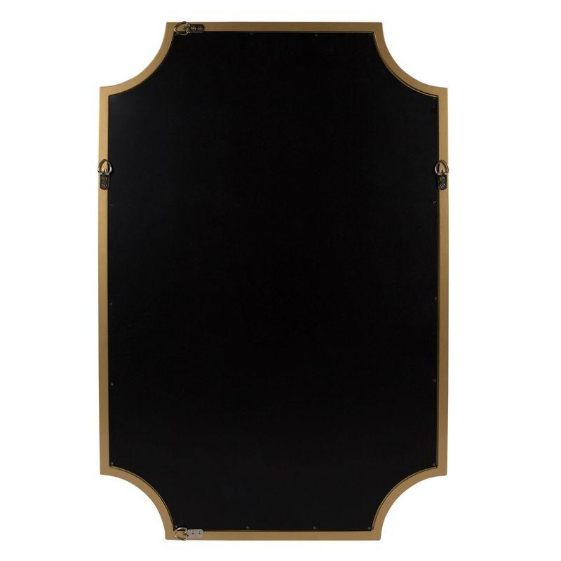 Kate and Laurel Hogan Wood Framed Mirror with Scallop Corners