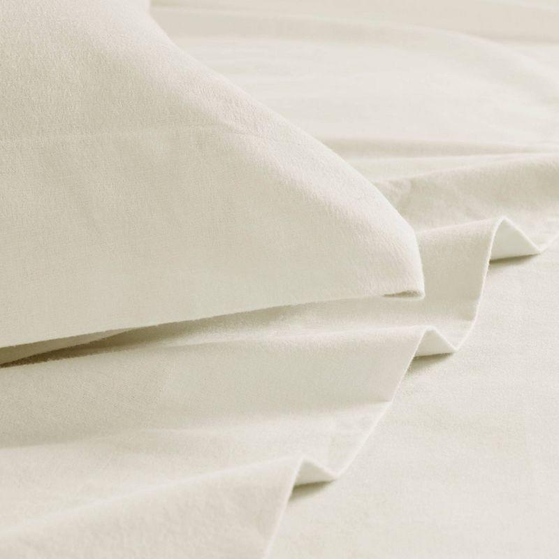 Oversized Cotton Flannel 4pc Sheet Set - Beautyrest