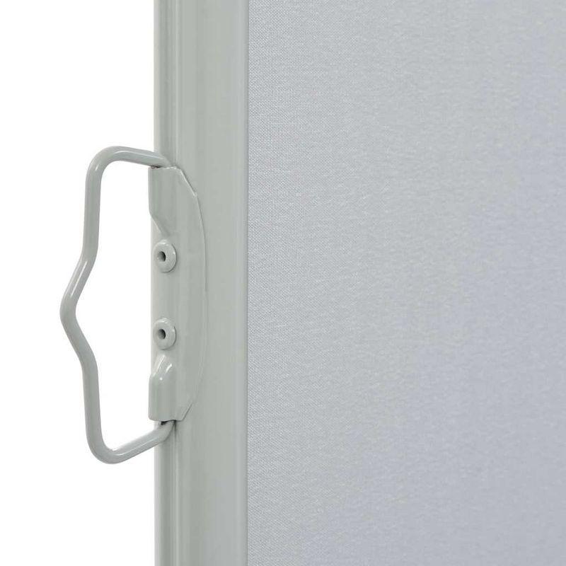 vidaXL Patio Retractable Side Awning 55.1"x118.1" Gray