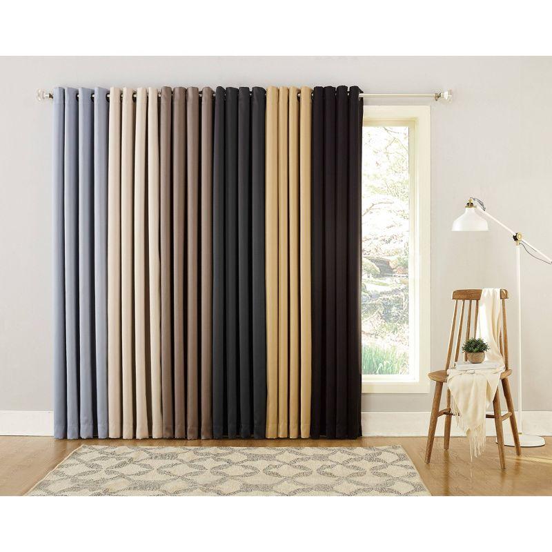 Sun Zero 100% Blackout Oslo Theater Grade Grommet Curtain Panel