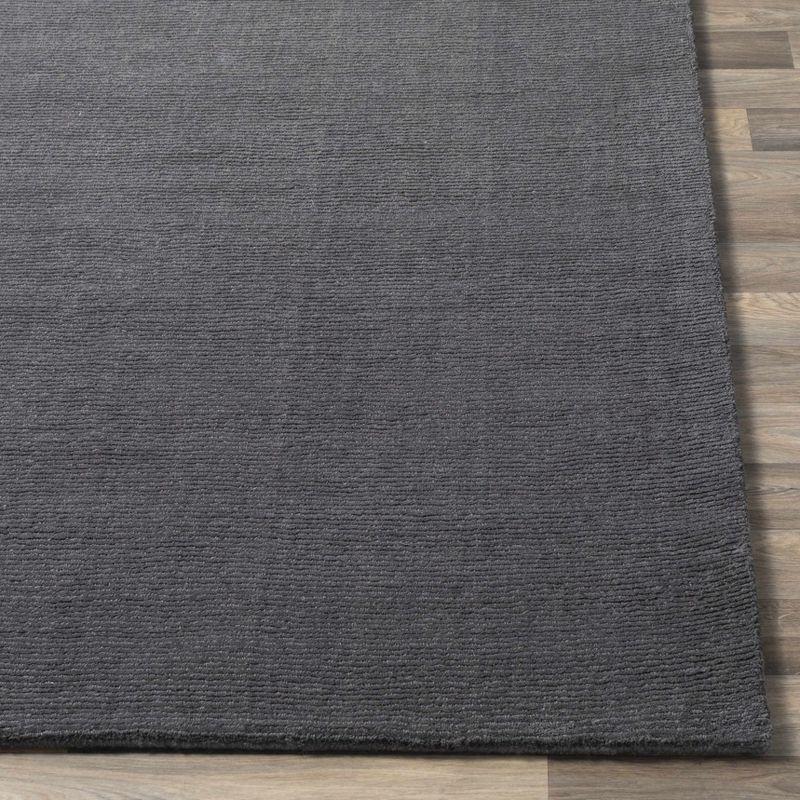 Hauteloom Brockton Solid Black Wool Rug