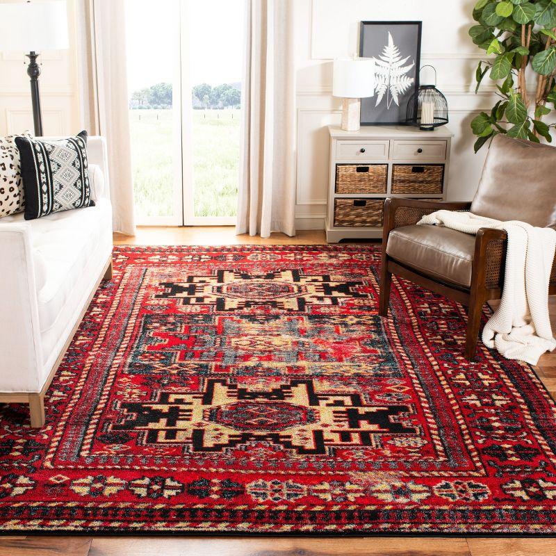 Vintage Hamadan VTH213 Power Loomed Indoor Area Rug - Red/Multi - 10'6"x14' - Safavieh