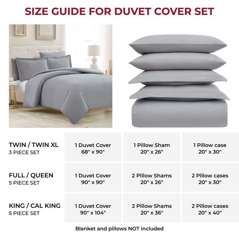 Soft Brushed Microfiber Duvet Cover & Sham Set - Mellanni