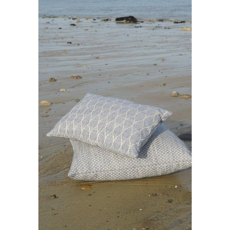 Summer Flora Indigo Indoor Outdoor Pillow 24x24