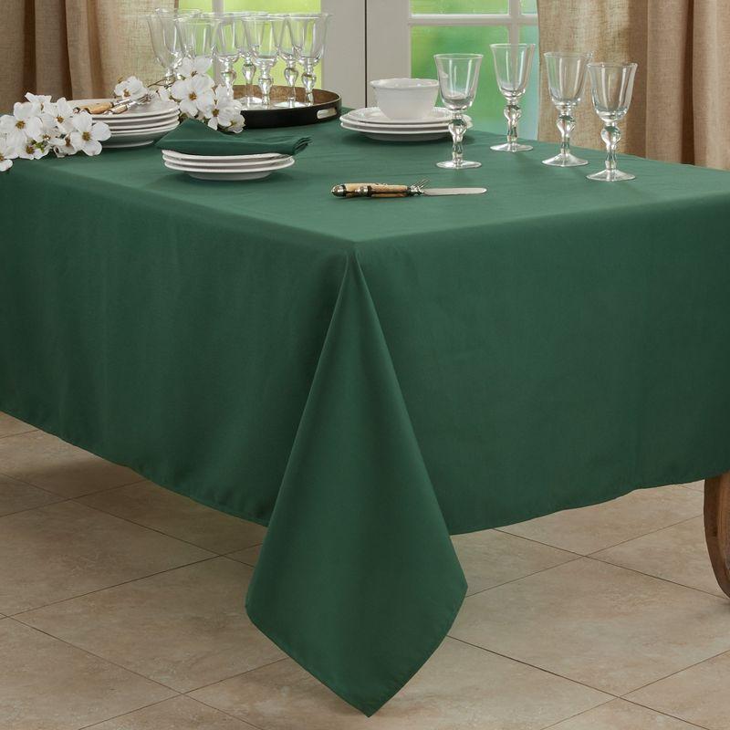 Saro Lifestyle Solid Color Everyday Tablecloth, Jasper Green, 65" x 160"