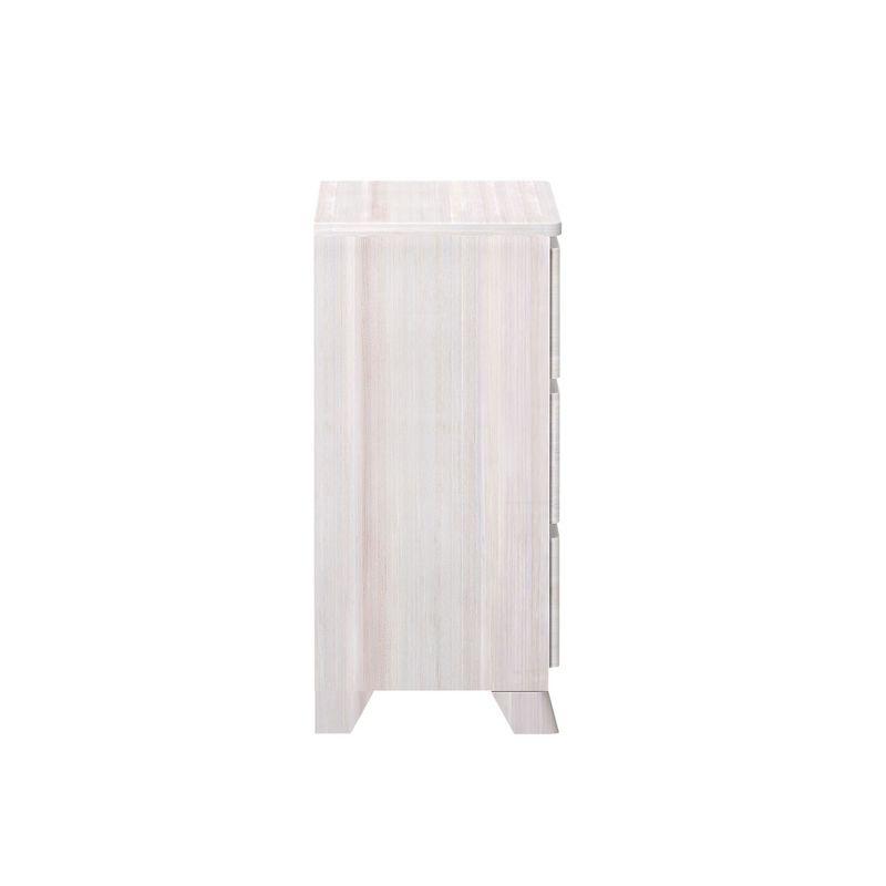 Plank+Beam Solid Wood Farmhouse 3 Drawer Dresser, White Wash