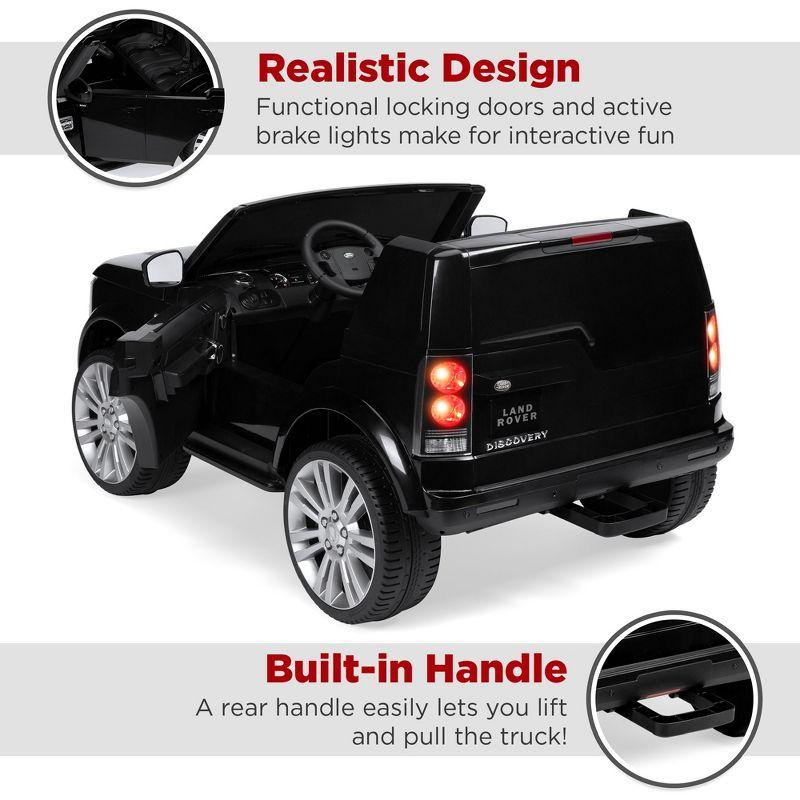 Best Choice Products 12V 3.7 MPH 2-Seater Licensed Land Rover Ride On Car Toy w/ Parent Remote Control - Black