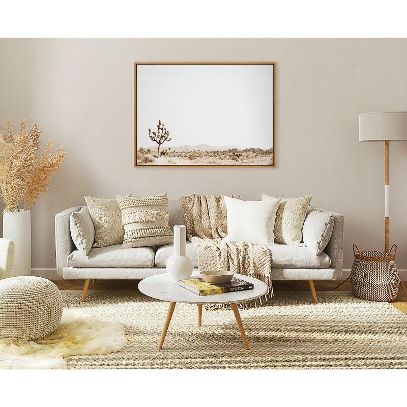 Kate and Laurel Sylvie Lone Joshua Tree Framed Canvas by Amy Peterson Art Studio, 31.5 x 41.5, Natural